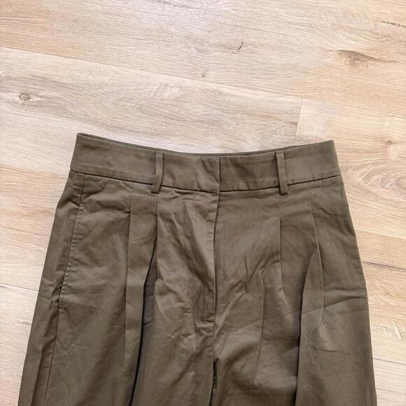 Banana Republic Women's Size 10 Pleated Wide Leg Pants Khaki Careerwear - Picture 5 of 7